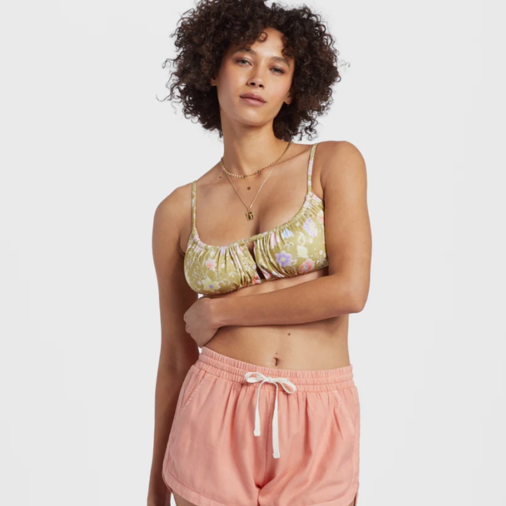 BILLABONG NEW Feelin Peaceful Reversible Alina Bralette Bikini Top